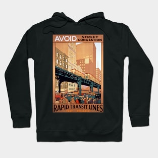 Vintage Travel - Rapid Transit Lines Hoodie